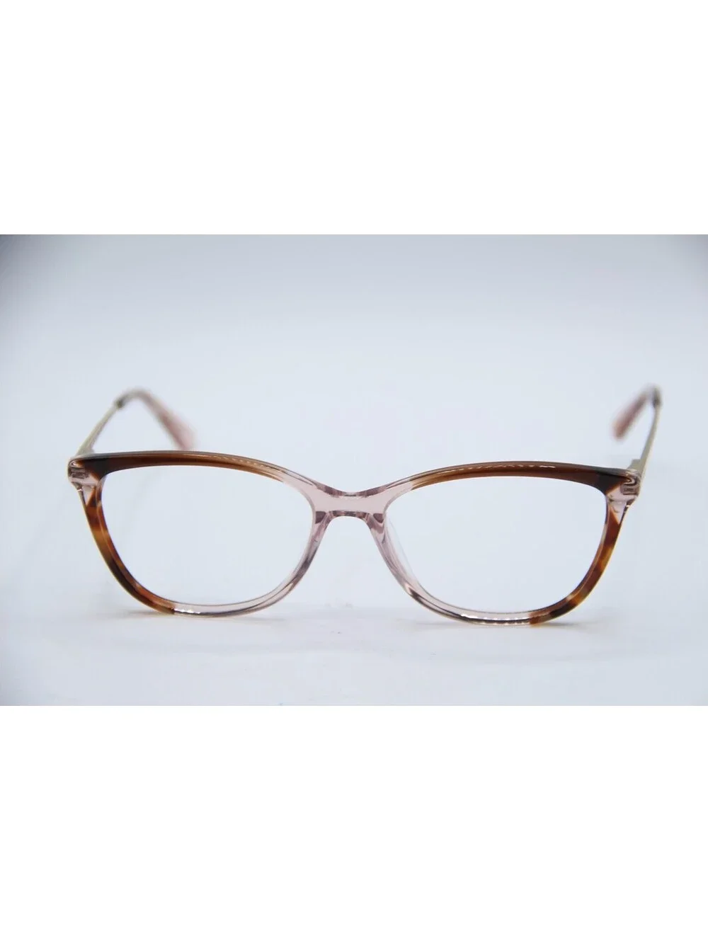 Anne Klein Ak5090 200 Mocha Pink Clear Havana Gold Authentic Eyeglasses